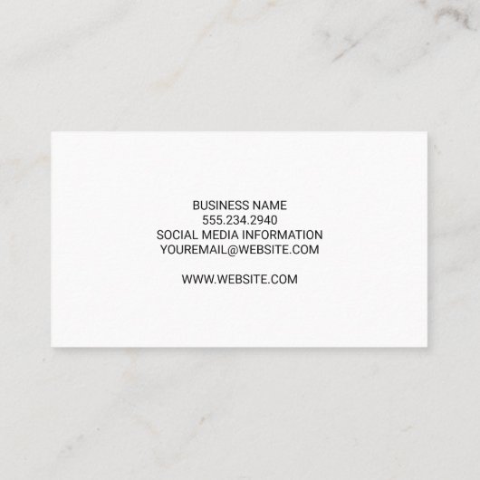 ロープ織りの背景 名刺 (裏面)