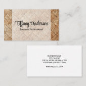 ロープ織りの背景 名刺 (正面/裏面)