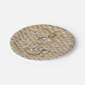 ロープ航海のといかり ペーパープレート (アングル)