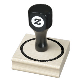 ロープ航海のツイストシンプル円フレーム ラバースタンプ