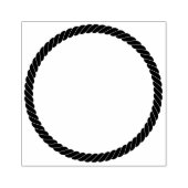 ロープ航海のツイストシンプル円フレーム ラバースタンプ (インプリント)