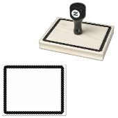 ロープ航海のツイスト漫画の矩形フレーム ラバースタンプ (押印)