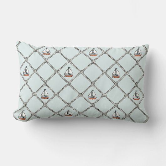 ロープ航海の付き手引き帆船 ランバークッション (正面)