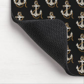 ロープ航海の付き銀いかり マウスパッド (コーナー)