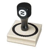 ロープ航海の太いツイスト漫画の円の枠 ラバースタンプ (スタンプ)