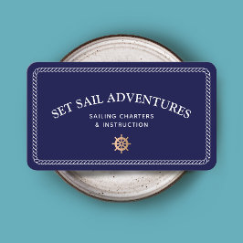 ロープ航海の金ゴールド船車名刺 名刺