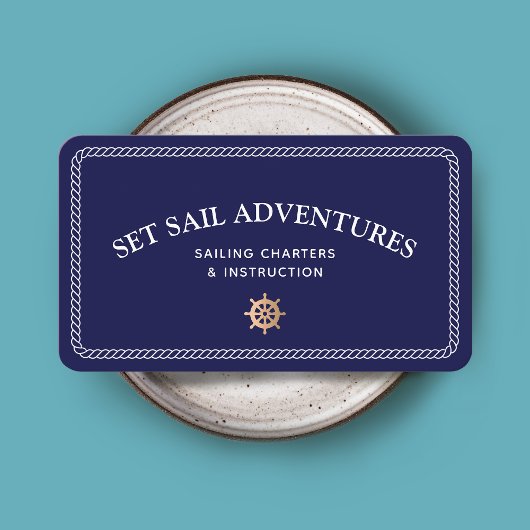 ロープ航海の金ゴールド船車名刺 名刺