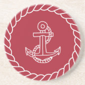 ロープ航海の&いかり付きレッドサンドストーンコースター コースター (正面)