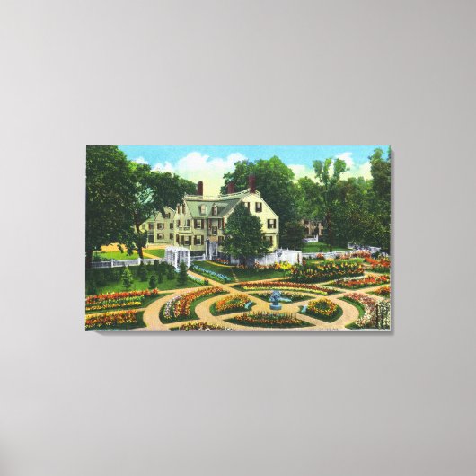 ロープ記念植物園ビュー# 1 キャンバスプリント (正面)