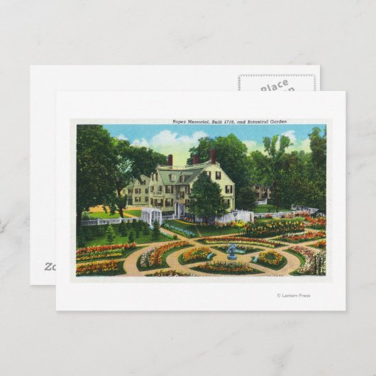 ロープ記念植物園ビュー# 1 ポストカード (正面/裏面)