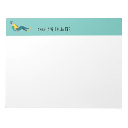 ロープ降下 ノートパッド (正面)