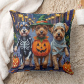 ローヘンドッグズトリックまたはトリートハロウィーンコスチューム クッション (ブランケット)