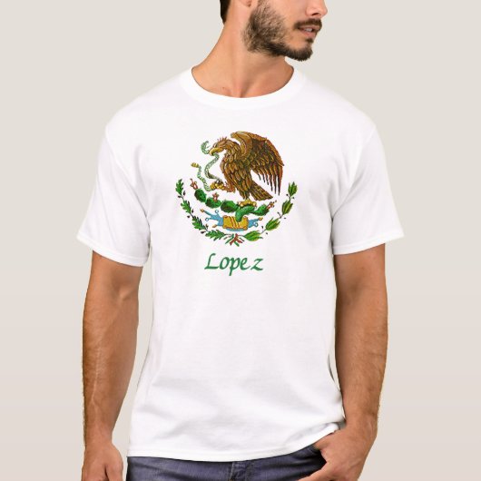 ローペッツのメキシコ国民のシール Tシャツ (正面)