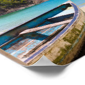 ローボートズの美しい熱帯結婚ビーチ ポスター (角)