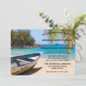 ローボートズの美しい熱帯結婚ビーチ 招待状 (スタンド正面)