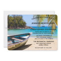 ローボートズの美しい熱帯結婚ビーチ