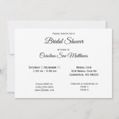 ローボートブライダルシャワー 招待状 (裏面)