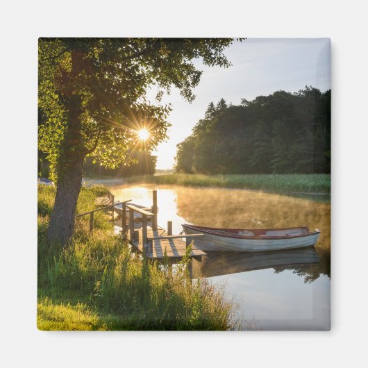 ローボートモーテッド湖 マグネット (正面)