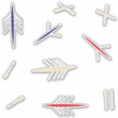 ローボートレッドブルーローイングクラブ シール (正面)