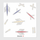 ローボートレッドブルーローイングクラブ シール (シート)