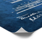 ローボート足ブレース特許1889 ポスター (角)