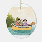 ローボート – メス セラミックオーナメント (左)