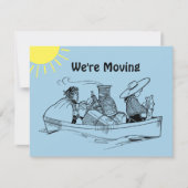 ローボートWer's Moving青いアナウンスカード 案内状 (正面)