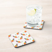 ローポリキャットシルエットパターン コースター (右側)