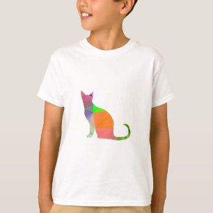 ローポリキャットシルエット Tシャツ