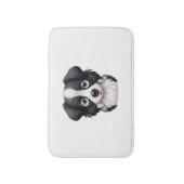 ローポリダックシュント – 可愛すごいいミニチュアダックシュン バスマット (正面縦)