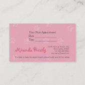 ローポリドッグペットケアグルーミング食品美しいサロン 予約カード (裏面)