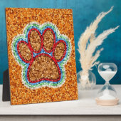 ローポリドッグポーアート フォトプラーク (側面)