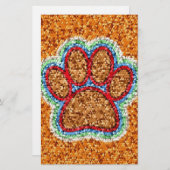 ローポリドッグポーアート 便箋 (正面/裏面)