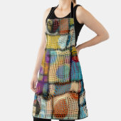 ローポリピクセルアート、幾何学的パターン。 エプロン (インサイチュ)