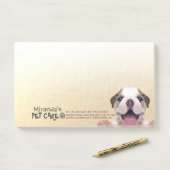 ローポリ犬ペットケアグルーミング入浴食品サロン ポストイット (デスク)