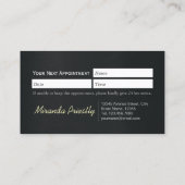 ローポリ犬ペットケアグルーミング入浴食品サロン 予約カード (裏面)