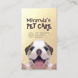 ローポリ犬ペットケアグルーミング入浴食品サロン 予約カード