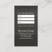 ローポリ犬ペットケアグルーミング入浴食品サロン 予約カード (裏面)