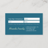 ローポリ犬ペットケアグルーミング入浴食品サロン 予約カード (裏面)