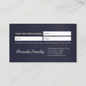 ローポリ犬ペットケアグルーミング入浴食品サロン 予約カード (裏面)