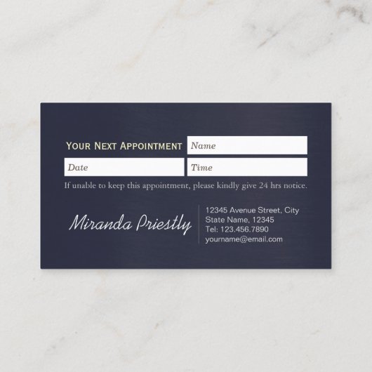 ローポリ犬ペットケアグルーミング入浴食品サロン 予約カード (裏面)