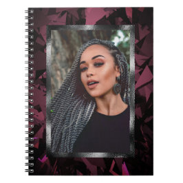 ローポリ&メタリックフレームフォトスパイラルノートブック ノートブック