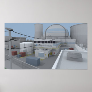 ローポリCSGOヌーク ポスター