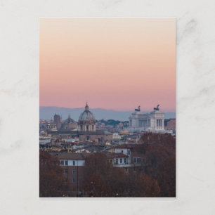 ローマからGianicolo panorama at sunset ポストカード