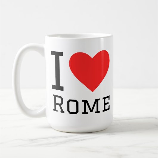 ローマが大好き コーヒーマグカップ (左)