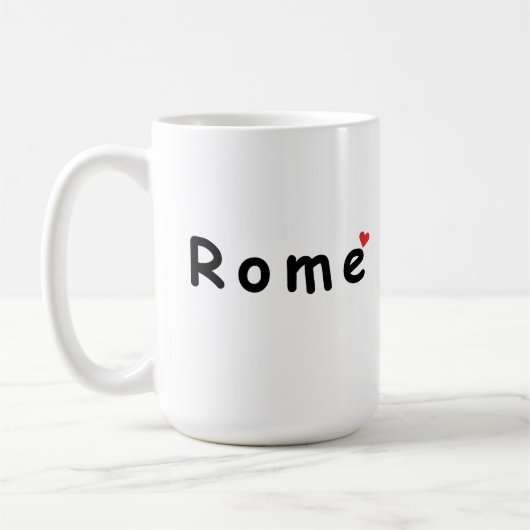 ローマが好き コーヒーマグカップ (左)