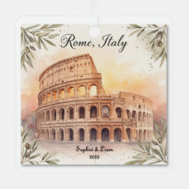 ローマでの旅の思い出の品 メタルオーナメント