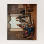 ローマでデンマークのアーティストのグループ│コンスタンティン・ハンス ジグソーパズル (縦)