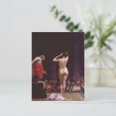 ローマで奴隷を売るジャン・レオン・ジェローム ポストカード (スタンド正面)