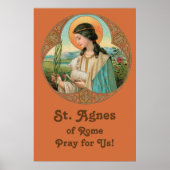 ローマのアグネス聖人 (BK 006) 24"x36" ポスター (正面)